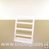 Oorbeldisplay, plexi, wit, 16 paar oorbellen