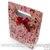 Cadeautasje, roze, beertjes, strik, 37-3 (1 st.)