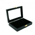 Ringendoos zwart klep velours 35x24x4,5 cm (1 st.) Ringendoos zwart klep velours 35x24x4,5 cm (1 st.)