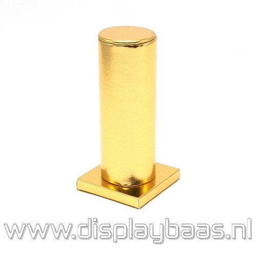 Armband display, staand, PU leer, goud, 1 rol - Klik op de afbeelding om het venster te sluiten