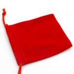 Velours buideltje, rood, 12 x 16 cm (1 st.) Velours buideltje, rood, 12 x 16 cm (1 st.)