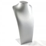 Buste, PU leer, zilver, 29x17 cm Buste, PU leer, zilver, 29x17 cm