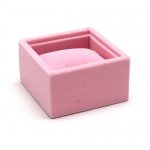 Displaydoos voor armbanden/horloges, velours, lichtroze, 1 kussentje Displaydoos voor armbanden/horloges, velours, lichtroze, 1 kussentje
