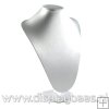 Buste, 34cm pu leer zilver punt