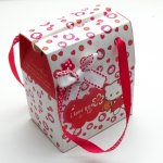 Cadeautasje, wit, Hello Kitty, dik, hengsels, ZH08-04 (1 st.)