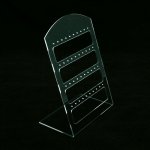 Oorbeldisplay, plexi, transparant, 20 paar oorbellen Oorbeldisplay, plexi, transparant, 20 paar oorbellen