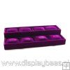 Displaydoos voor armbanden/horloges, velours, amethyst, 2 verdiepingen 8 kussentjes