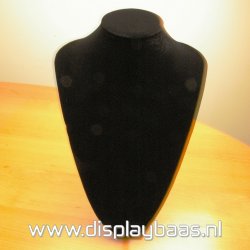 Buste, velours, zwart, 34x23 cm (1 st.)