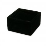 Displaydoos voor armbanden/horloges, velours, zwart,1 kussentje Displaydoos voor armbanden/horloges, velours, zwart,1 kussentje