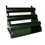 Armband display, liggend, PU leer, zwart, 3 rollen Armband display, liggend, PU leer, zwart, 3 rollen