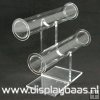 Armband display, plexi, transparant, liggend, 2 rollen