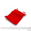 Velours buideltje, rood, 7 x 9 cm (1 st.)