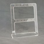 Oorbeldisplay, plexi, transparant, 12 paar oorbellen 2 gaten Oorbeldisplay, plexi, transparant, 12 paar oorbellen 2 gaten