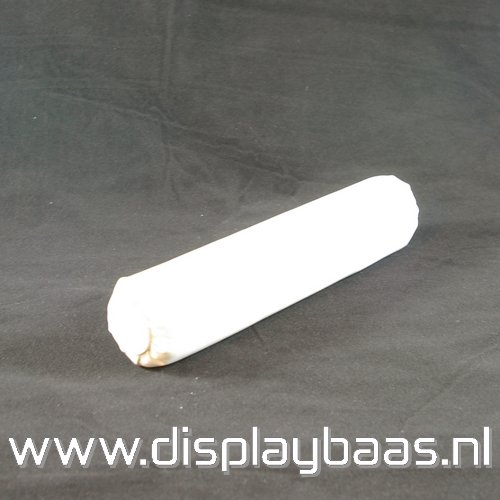 Armband rolletje, liggend, PU leer, wit, 40cm - Klik op de afbeelding om het venster te sluiten