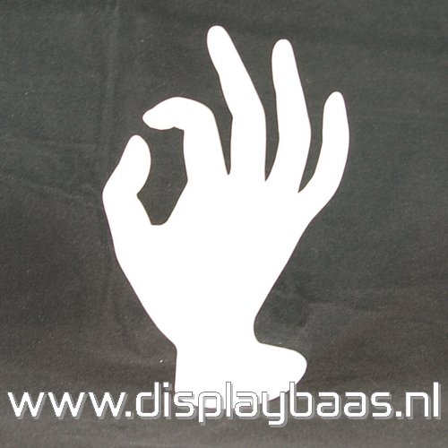 Ringdisplay, hand, frost, plexiglas (1 st.) - Klik op de afbeelding om het venster te sluiten