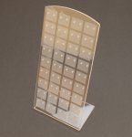 Oorbeldisplay, plexi, transparant/frost, 36 paar oorbellen Oorbeldisplay, plexi, transparant/frost, 36 paar oorbellen