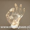 Ringdisplay, hand, transparant, plexiglas (1 st.)