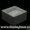 Displaydoos voor armbanden/horloges, PU leer, wit, 1 kussentje