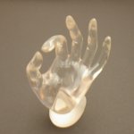 Ringdisplay, hand, transparant, plexiglas (1 st.)