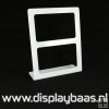 Oorbeldisplay, plexi, wit, 12 paar 2 gaten