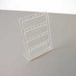 Oorbeldisplay, plexi, transparant, 20 paar oorbellen Oorbeldisplay, plexi, transparant, 20 paar oorbellen