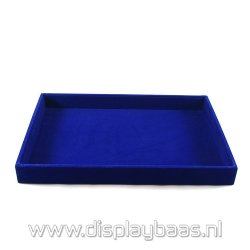 Presentatiedisplay, velours, donkerblauw