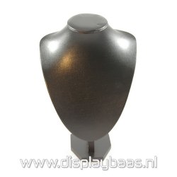 Buste, 28cm pu leer zwart rond