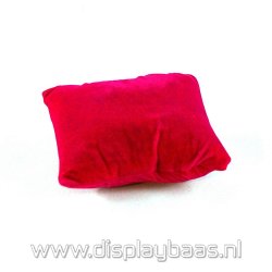 Sieradenkussentje, velours, fuchsia, 12 x 9 cm (1 st.)