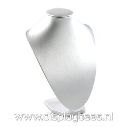 Buste, 28cm pu leer zilver punt