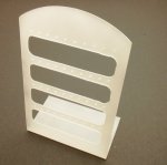 Oorbeldisplay, plexi, frost, 20 paar oorbellen Oorbeldisplay, plexi, frost, 20 paar oorbellen