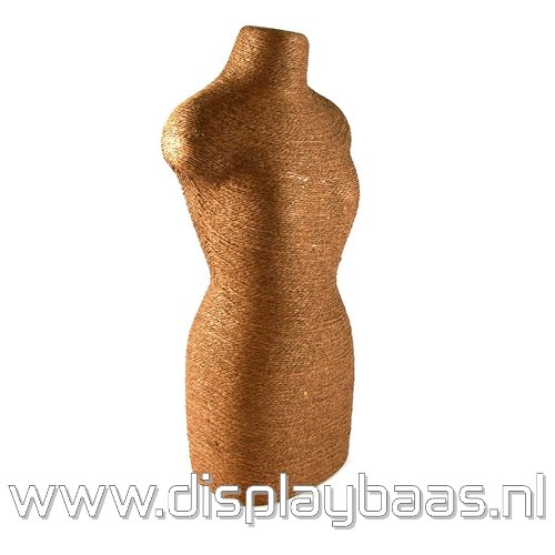 Buste, touw, bruin, 40 x 25 cm - Klik op de afbeelding om het venster te sluiten